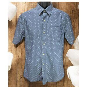 Travis Mathews Mens Geometric Print Shirt Medium Short Sleeve‎ Button-Up